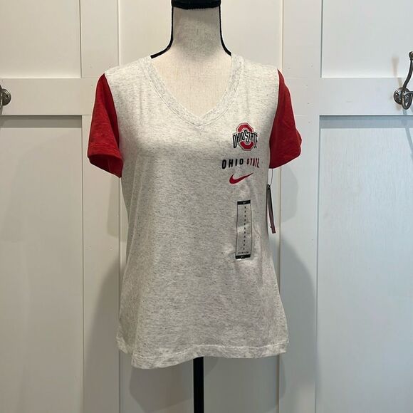 Women's Ohio State V-neck SS T-shirt NWT - Picture 1 of 9